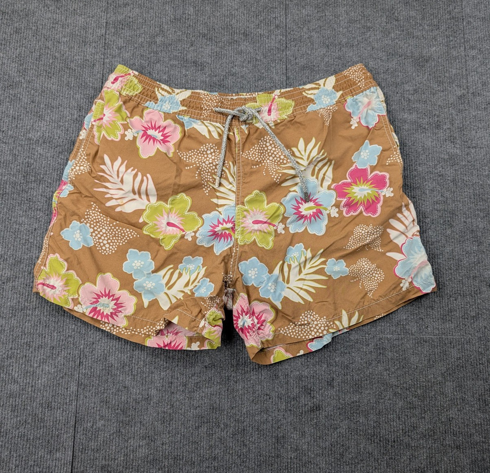 Vilebrequin Swim Shorts Mens XL Trunks 4" Floral Tropical Lined Coastal Resort